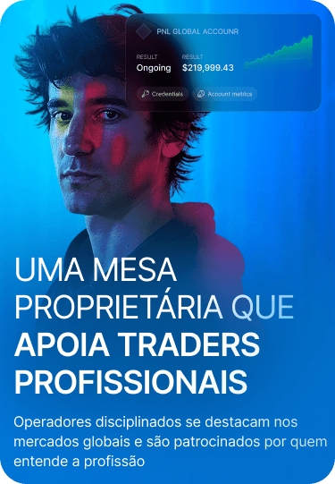 Uma mesa proprietária que apoia traders profissionais — PnL Global Account